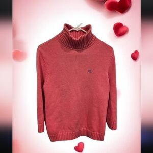 Lauren Ralph Lauren Vintage Polo Sweater With Preppy Logo Women's Pink Size--M